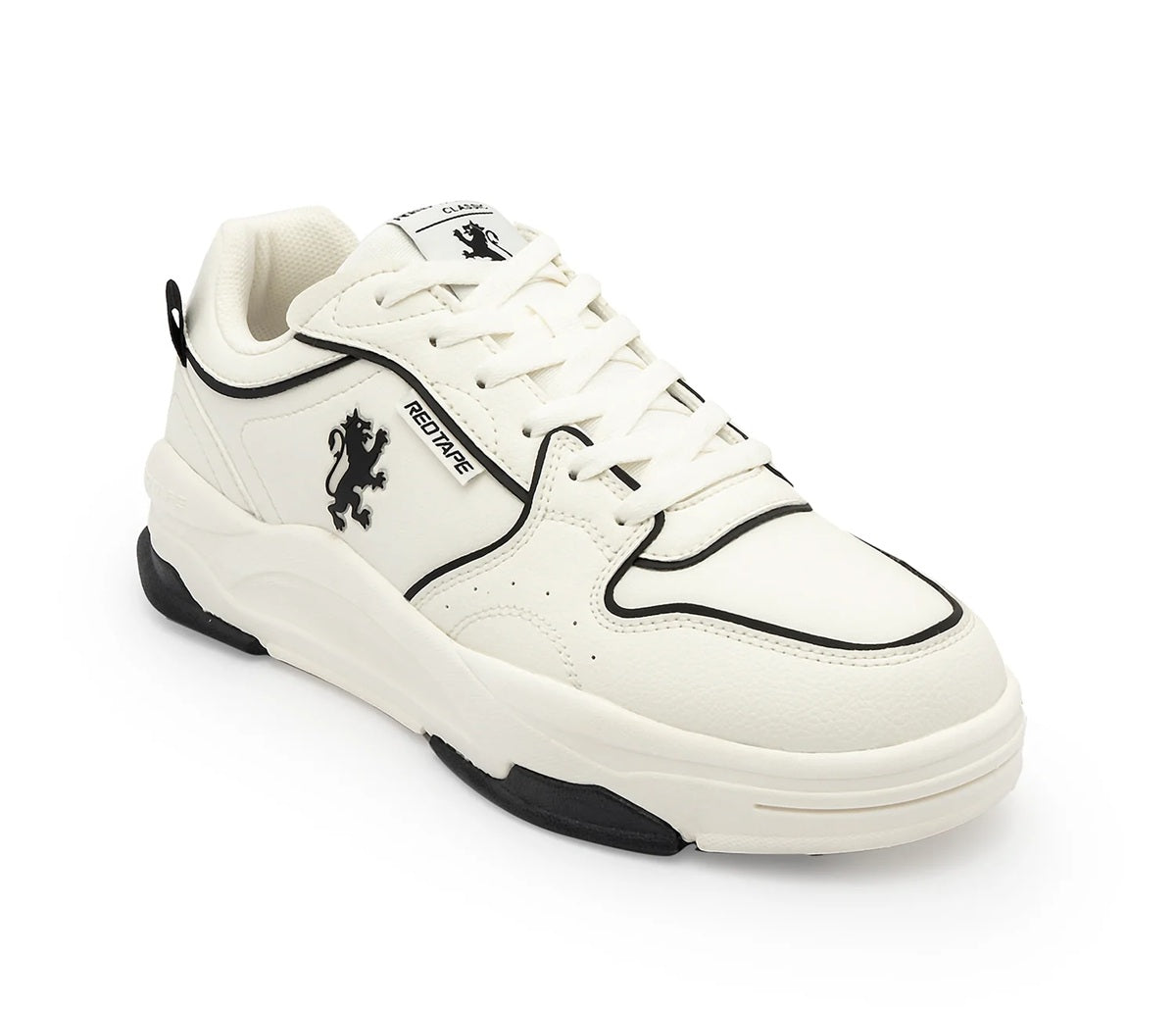 Men's Off-White & Green Solid Chunky Sneakers | Premium Athleisure & Walking Shoes