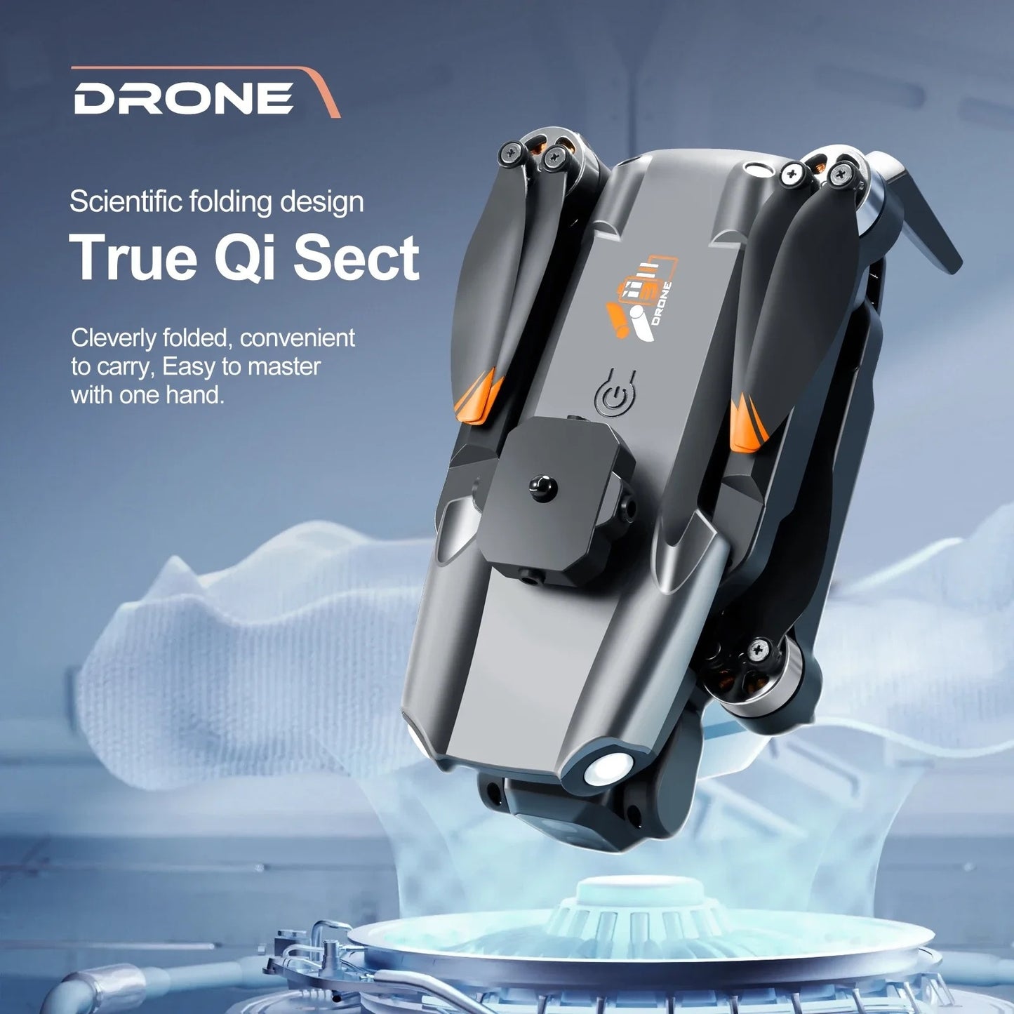 F9 Brushless Drone Five Sided Obstacle Avoidance with Dual Battery 4K-1080P HD Dual Camera WIFI FPV Gesture Selfie Flips Mode App One Key Headless Mode functionality