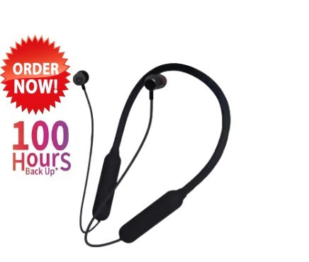 120 hrs back up wireless neckband