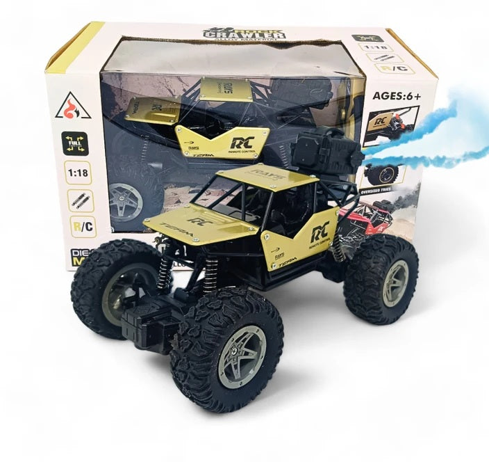 Remote Control Rock Crawler Mist Smoke Spray Function, High Speed 1:18 RC Car Toys