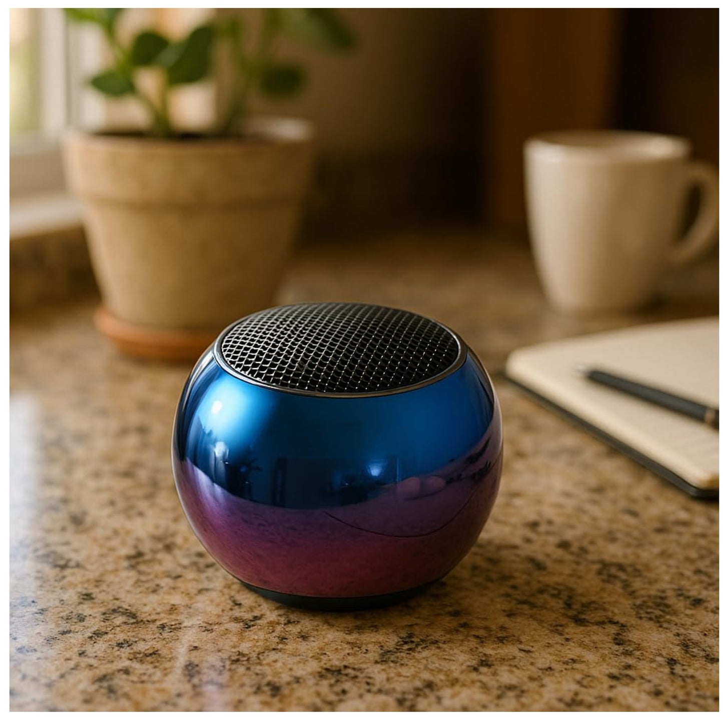JBL Mini Boost 4 Bluetooth Speaker 4D Mini Electroplating Round Steel Speaker