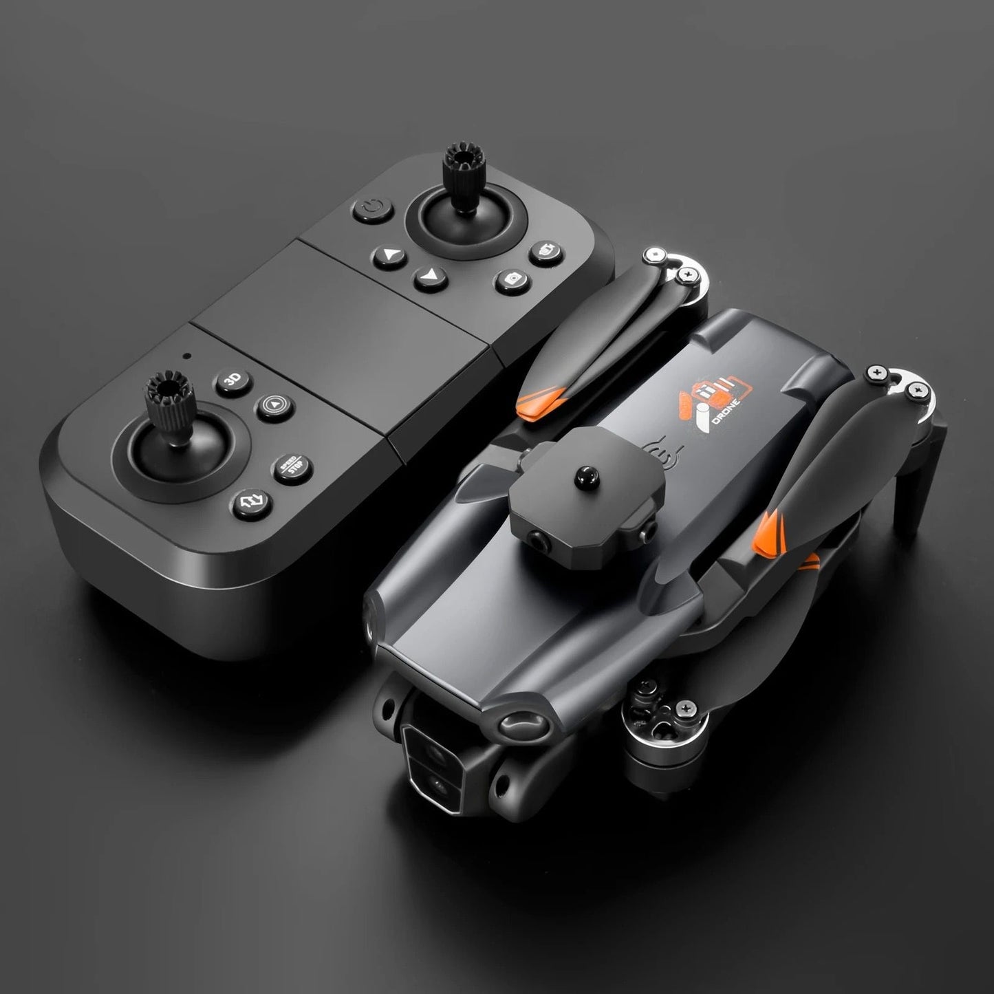 F9 Brushless Drone Five Sided Obstacle Avoidance with Dual Battery 4K-1080P HD Dual Camera WIFI FPV Gesture Selfie Flips Mode App One Key Headless Mode functionality