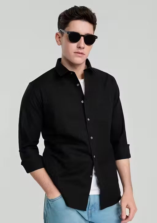 Trendy Casual Solid Shirt For Men