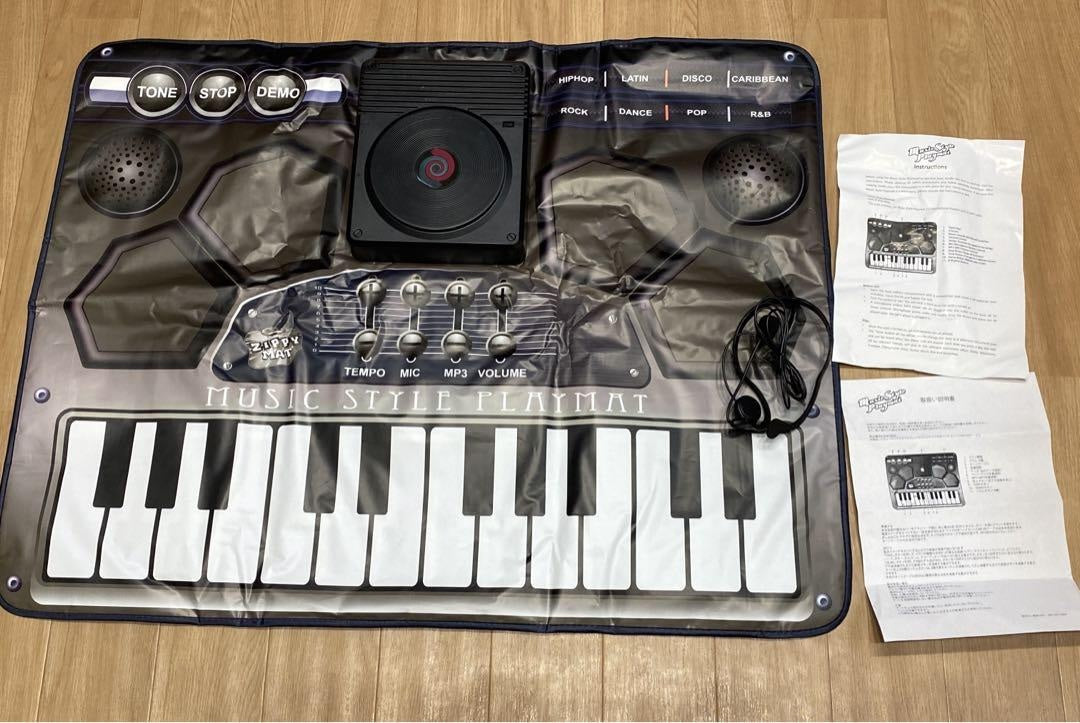 Musical Playmat with Microphone with Touch Sensitive 24-Button Keyboard Musical