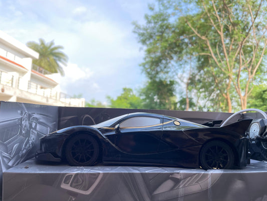 Speed Remote Control Cars 1:16 Scale RC Drift Car 2.4Ghz 30KM/H High Speed 4WD RTR Racing Car with Drift Tires LED Lights 1PCS Rechargeable Batteries RC Sport Cars Toys for Adults Kids Gift,Black