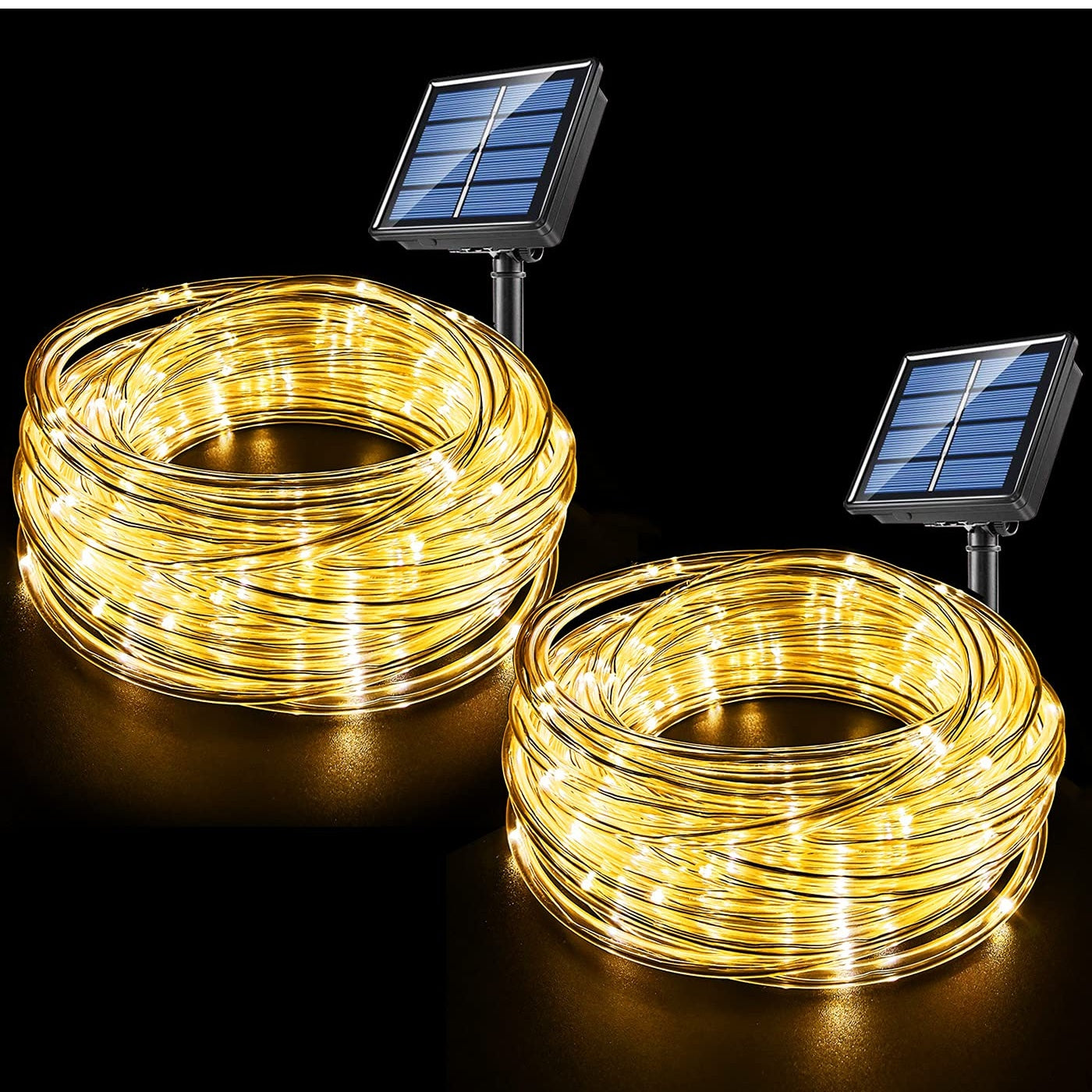 Solar Rope Lights Solar Powered String Lights 40 FT 120 LED's 8 Modes