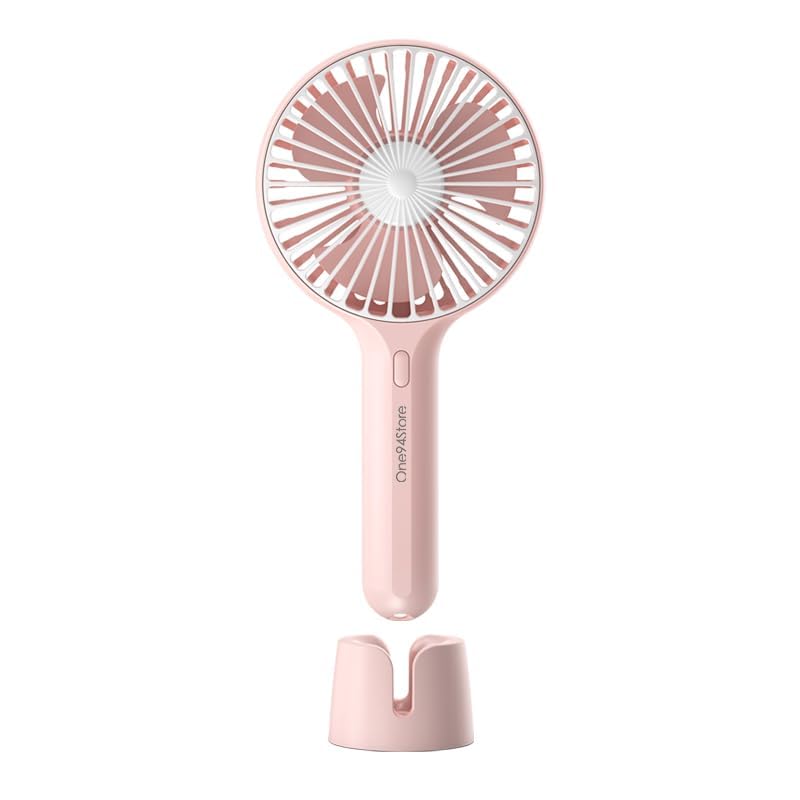 Mini Portable Hand Fan – Powerful Brushless Motor, 3-Speed Large Blades, Noise-Cancelling, 1500mAh USB Rechargeable Battery (Up to 6Hrs) – Ideal for Kitchen, Makeup, Travel