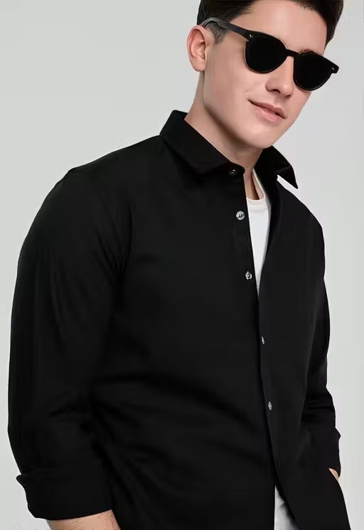Trendy Casual Solid Shirt For Men