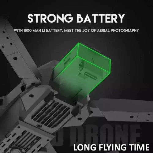 HD 4K Drone Camera Foldable E88 Pro Drone With Mini Camera Wifi Drone For Everyone HD Dual Camrra Drone (3 Items FREE Display Airbuds, Coffee Blinder, P9 Headphone)