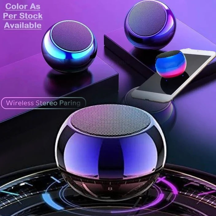 JBL Mini Boost 4 Bluetooth Speaker 4D Mini Electroplating Round Steel Speaker