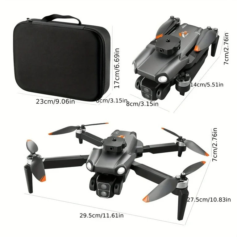 F9 Brushless Drone Five Sided Obstacle Avoidance with Dual Battery 4K-1080P HD Dual Camera WIFI FPV Gesture Selfie Flips Mode App One Key Headless Mode functionality