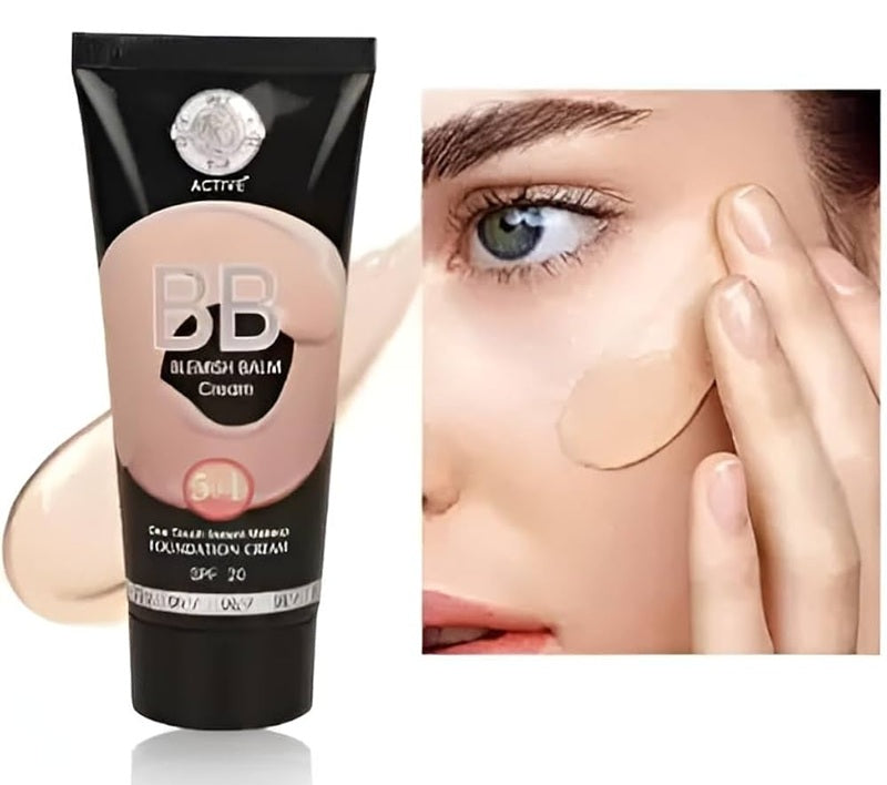 Active BB Blemish Balm Cream, 5-in-1 Foundation with SPF 20, One Touch Instant Makeup