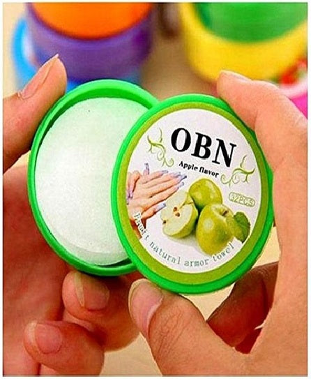 Obn Nail Polish Remover Fruit Natural Armor Towel Tissue Wipes