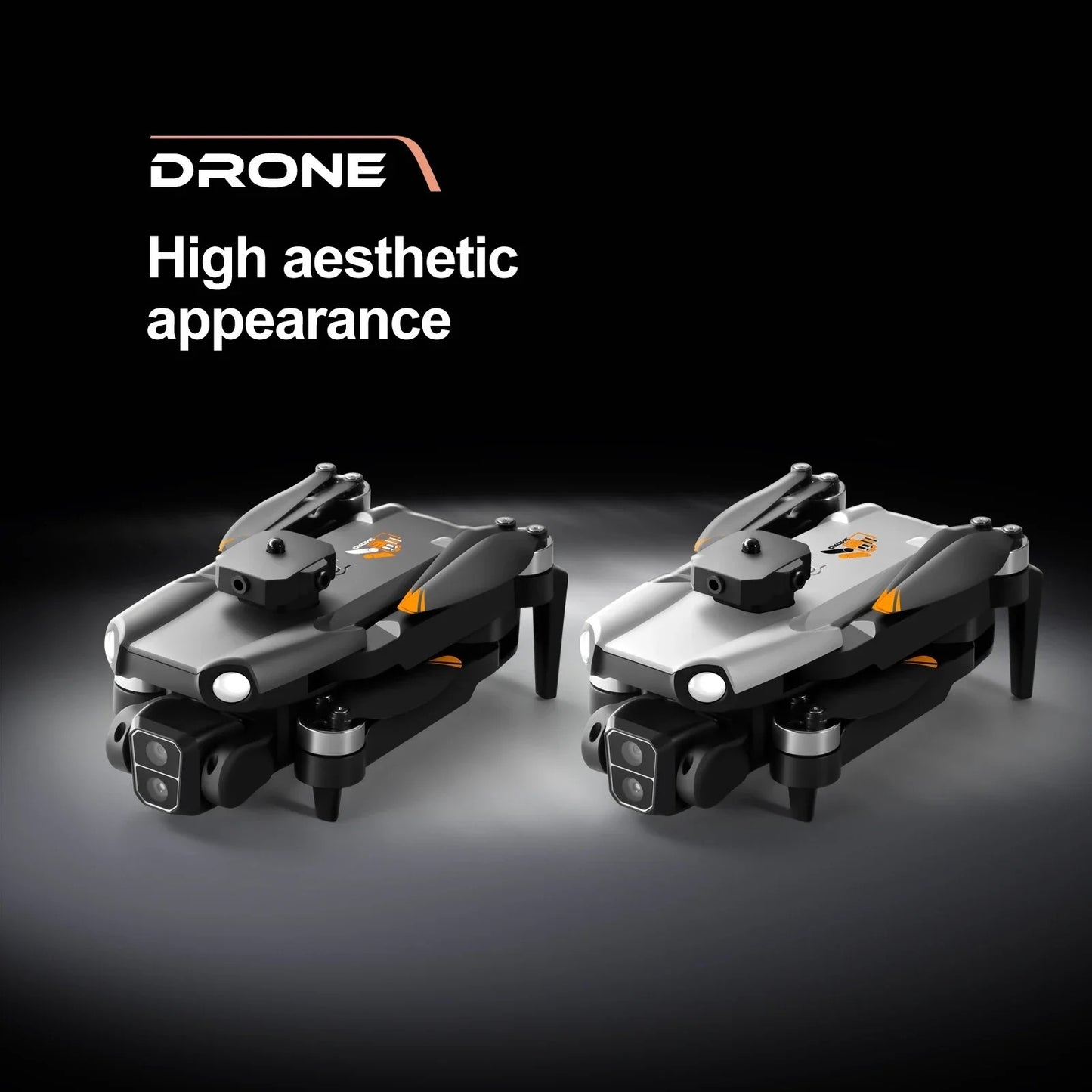 F9 Brushless Drone Five Sided Obstacle Avoidance with Dual Battery 4K-1080P HD Dual Camera WIFI FPV Gesture Selfie Flips Mode App One Key Headless Mode functionality