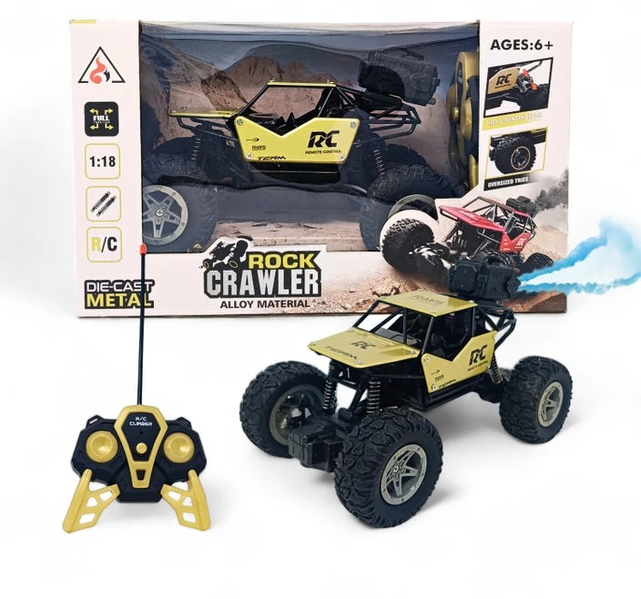 Remote Control Rock Crawler Mist Smoke Spray Function, High Speed 1:18 RC Car Toys
