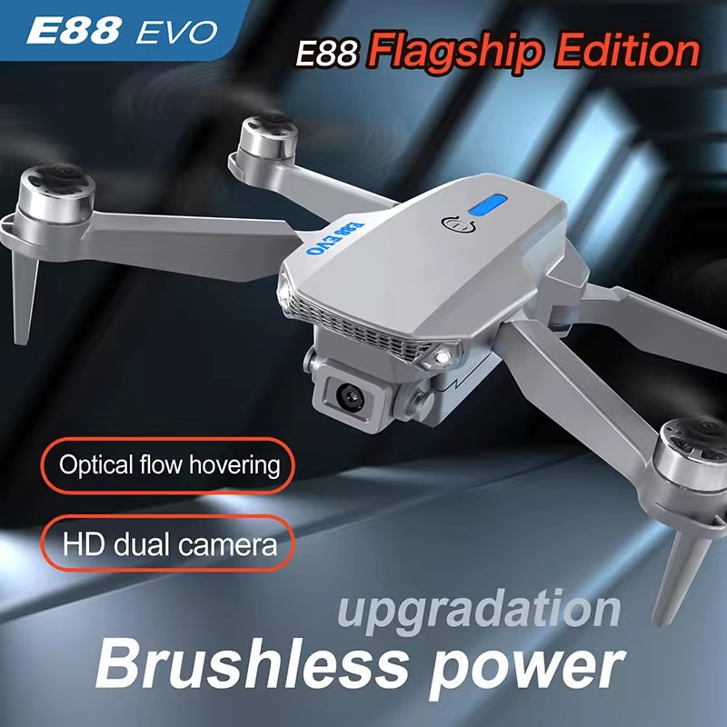 HD 4K Drone Camera Foldable E88 Pro Drone With Mini Camera Wifi Drone For Everyone HD Dual Camrra Drone (FREE AIRPODS)