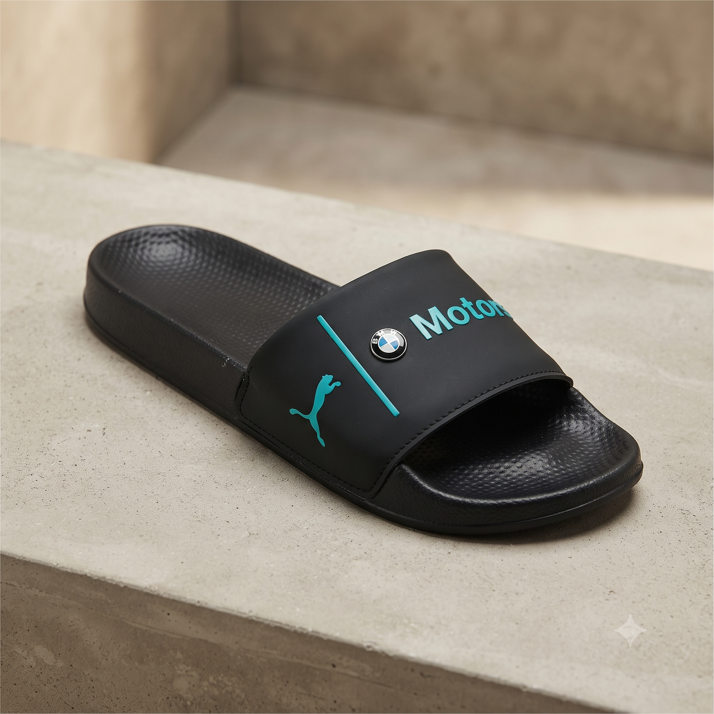 Unisex Vibrant Coral Red Embossed Logo Casual Comfort Slides