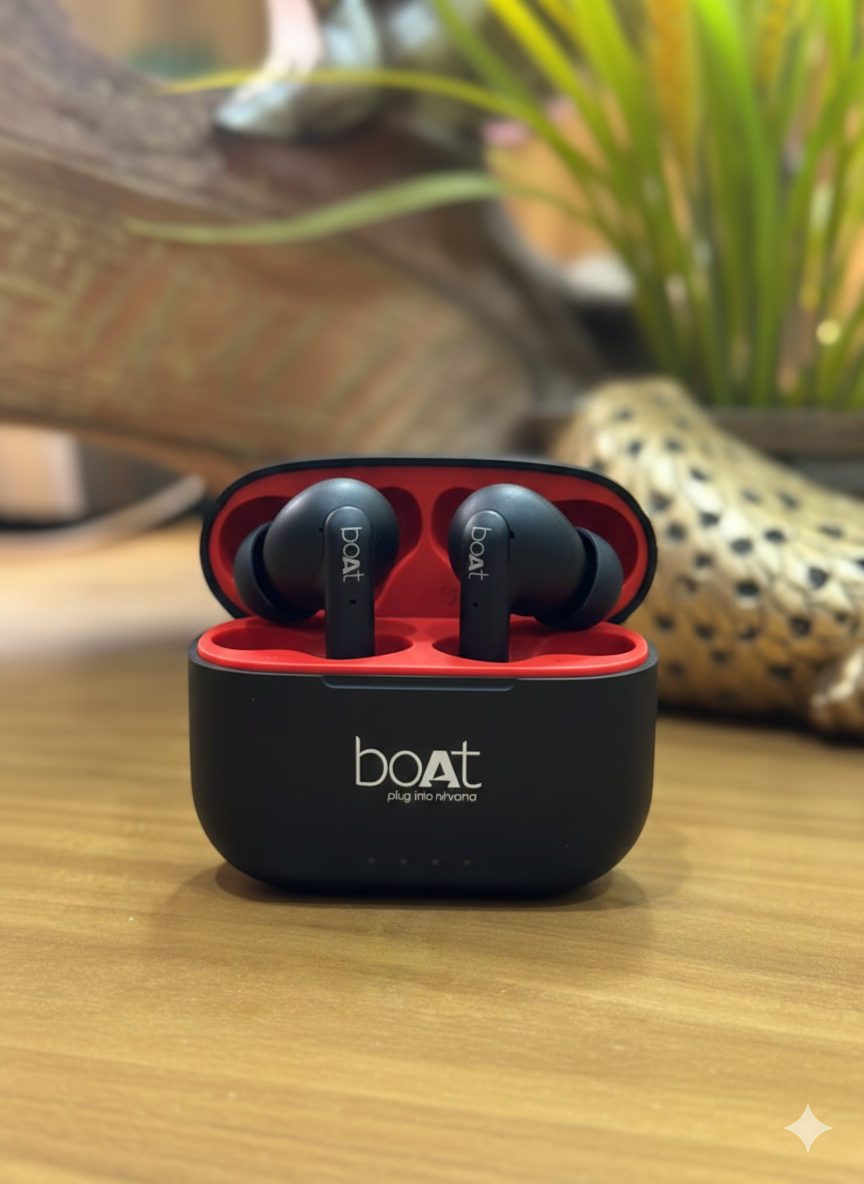 Airdopes 50 | 60H Playtime | ANC | Black Edition Airdopes 50 with Active Noise Cancellation Immersive 13mm Drivers & ENx™ Technology for Crystal Clear Calls