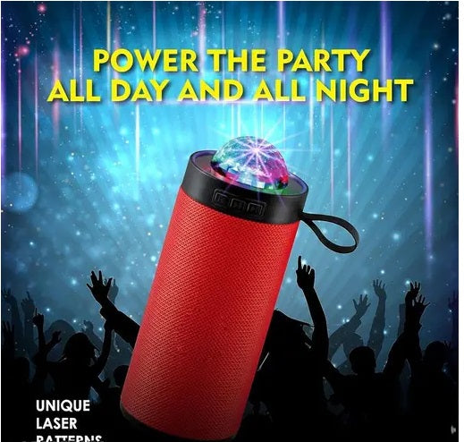 608 Mini Bluetooth Speaker With Disco Light