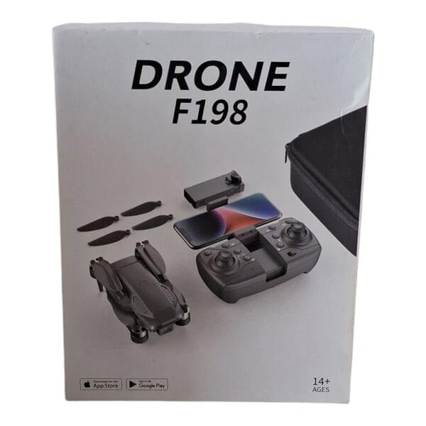 F198 HD Drone BLACK| WiFi HD 720P FPV Camera | Bag Version | Position Locking Drone | Brushless Motor