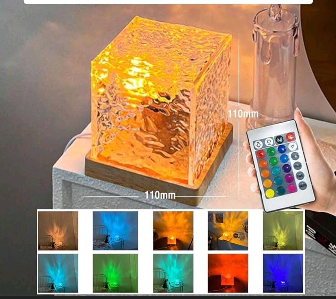 USB Dynamic Water Pattern Light Table Lamp