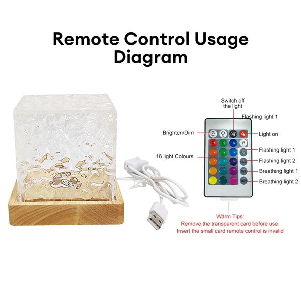 USB Dynamic Water Pattern Light Table Lamp