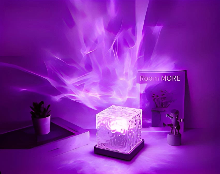 USB Dynamic Water Pattern Light Table Lamp