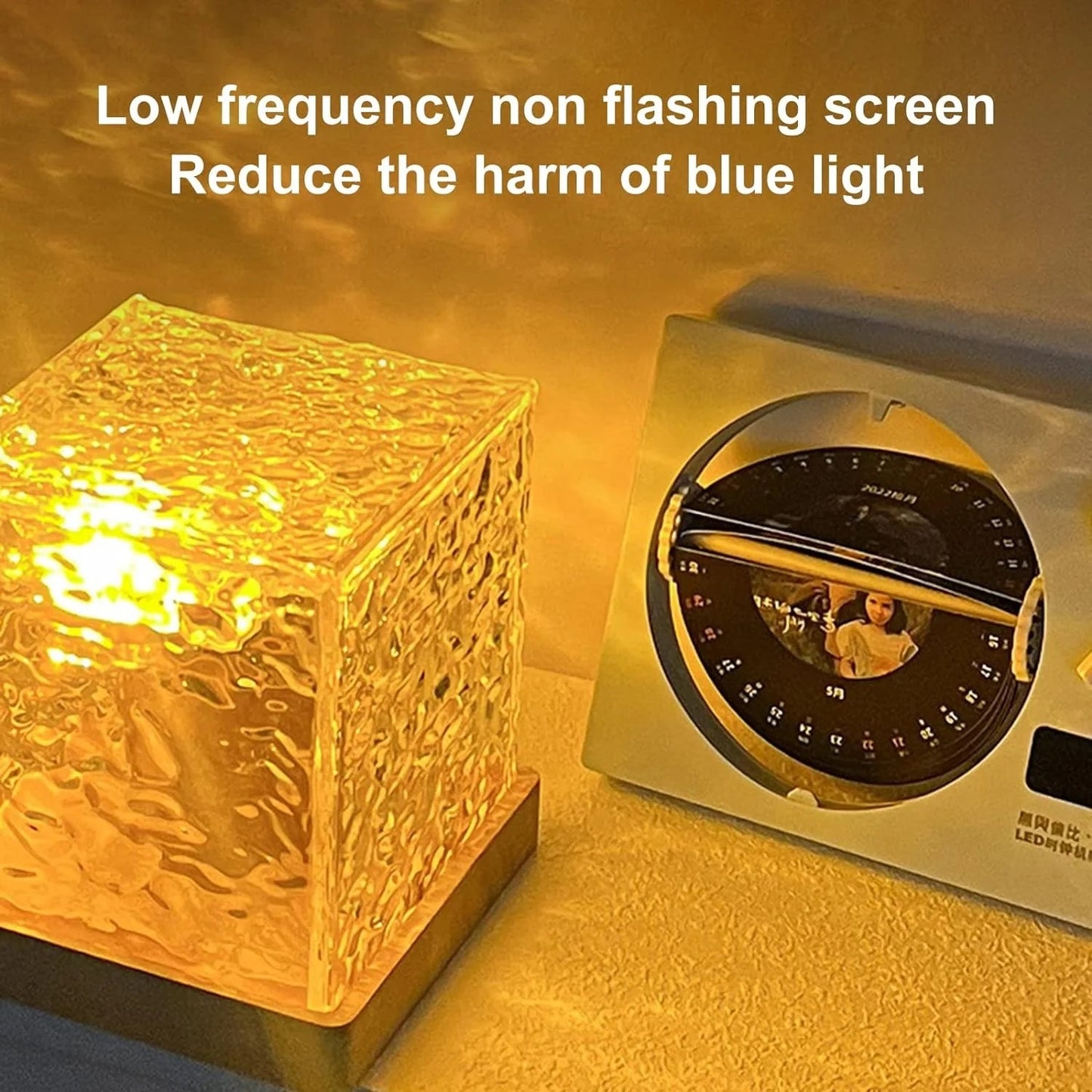 USB Dynamic Water Pattern Light Table Lamp