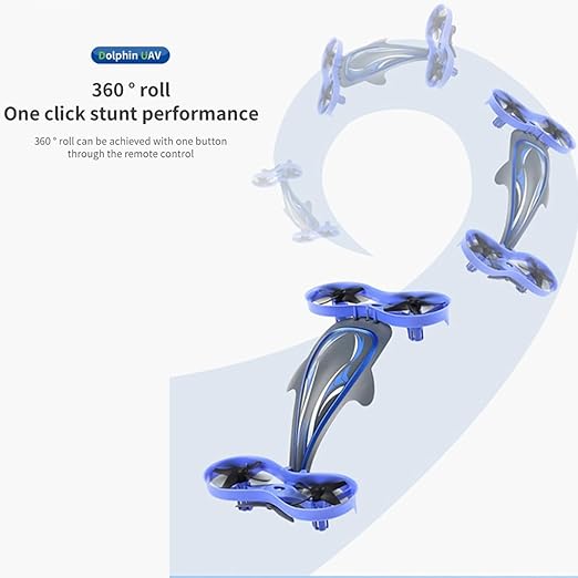 Waterproof 2-in-1 Whale 6 Axis【Can swim in Water & Fly in Air】Quadcopter Drone【Pack of 1】【Multi-Colored】