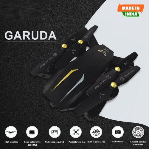 GARUDA 1080 BLACK| WiFi HD 1080P + 720 P FPV Dual Camera | BOX VERSION | Position Locking Drone