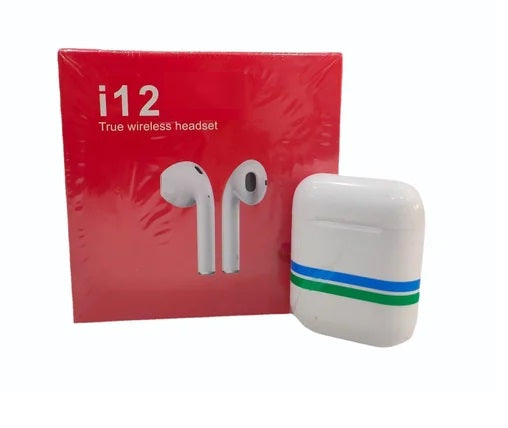 i12 TWS Wireless Bluetooth 5.0 Touch Control Earphones_03 Bluetooth (White, In the Ear)
