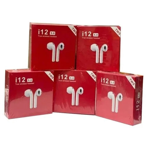 i12 TWS Wireless Bluetooth 5.0 Touch Control Earphones_03 Bluetooth (White, In the Ear)