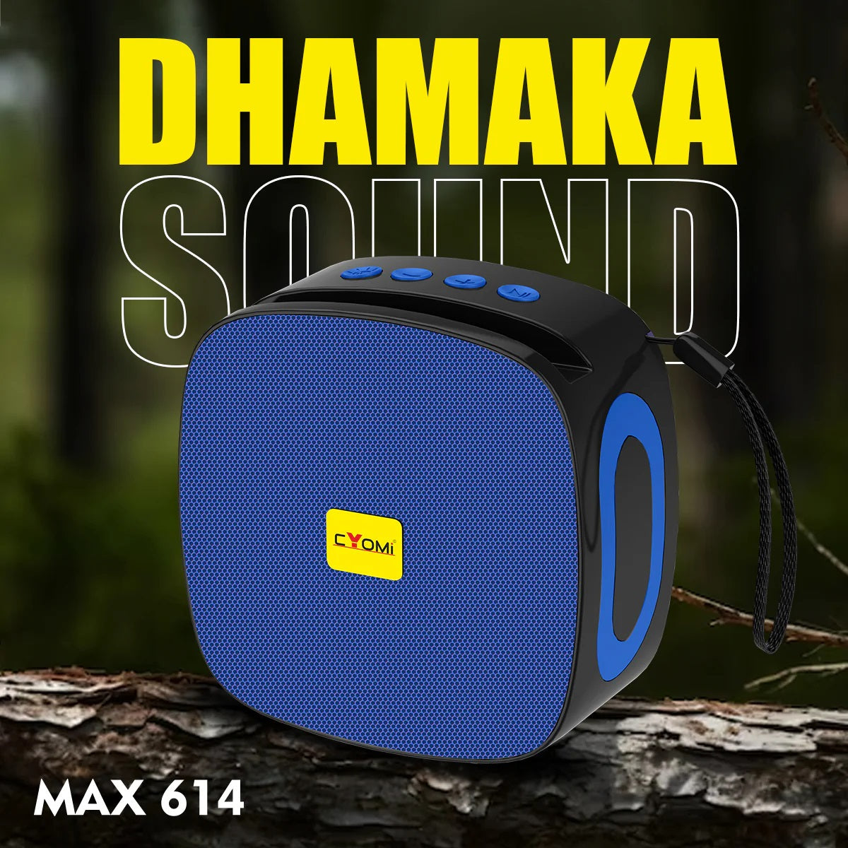 Max614 Wireless Bluetooth speaker with 10h Playtime & 14 unique lights 5 W Bluetooth Party Speaker (Multi color Stereo Channel)