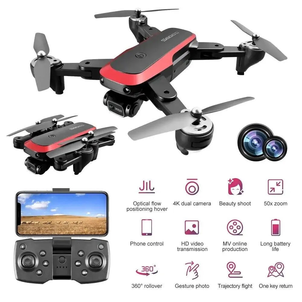 S8000 New Drones 4k Hd Dual Lens With Optical Flow Obstacle Avoidance Photograhy Professional Drone