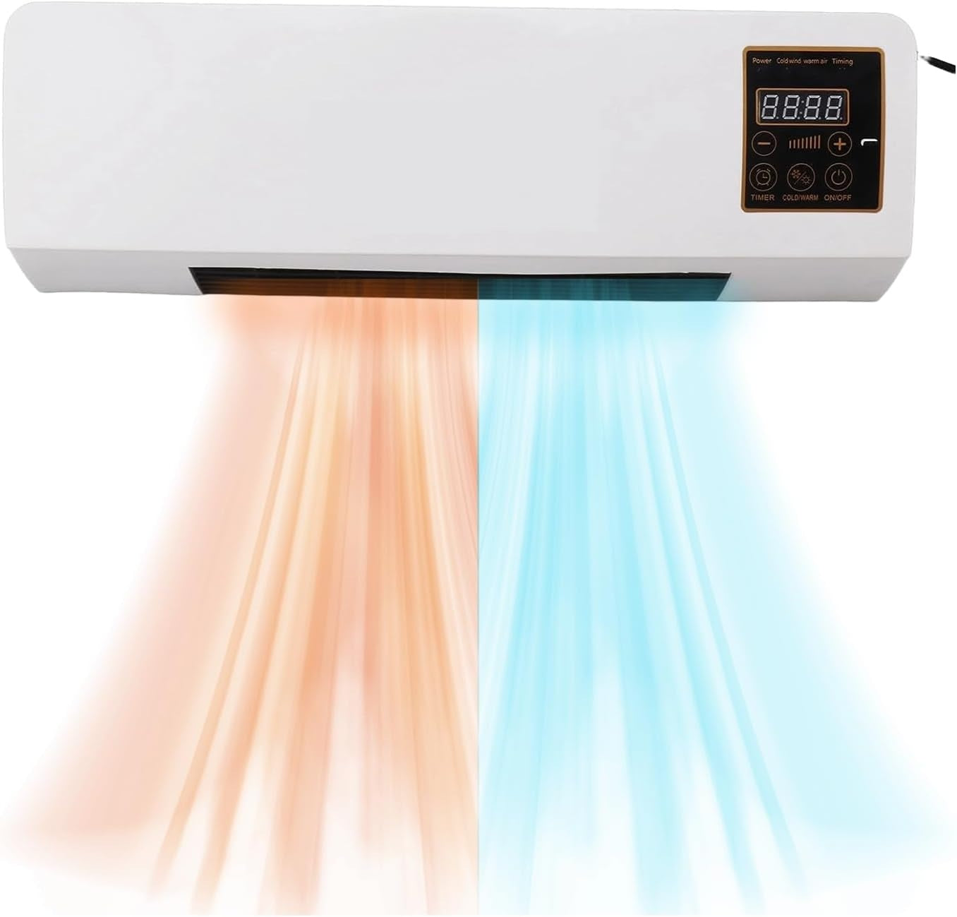 Mini Split Ac/Heating - Wall Mounted Ac Unit | Air Conditioner Portable Ac Heater Combo Unit, 2in1 Wall Mounted Air Conditioner Heater with Remote Control & Timer