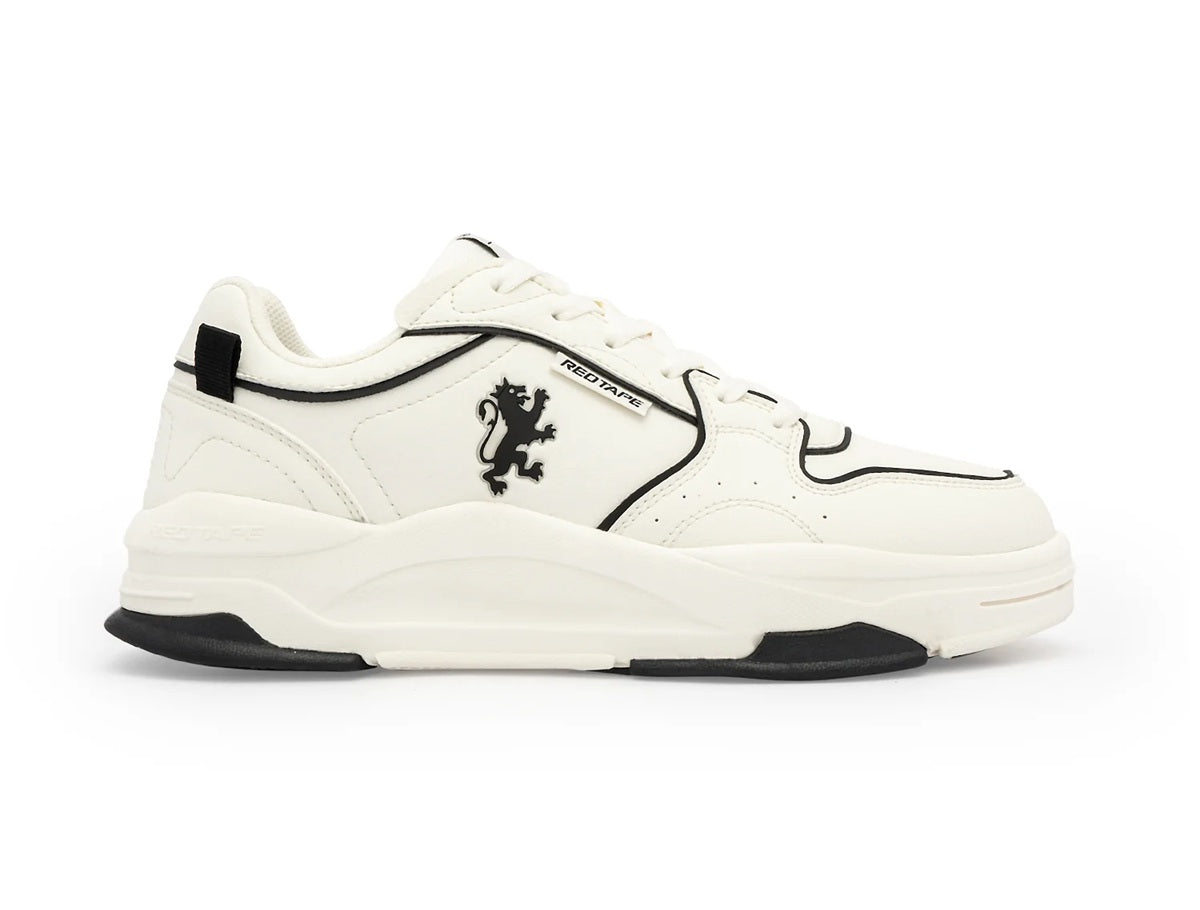 Men's Off-White & Green Solid Chunky Sneakers | Premium Athleisure & Walking Shoes