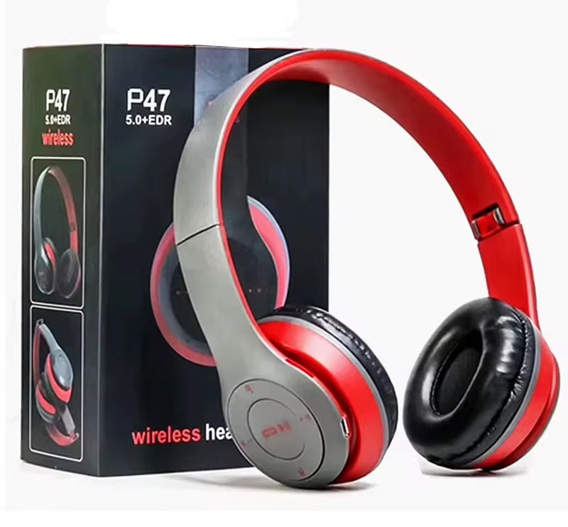 P-47 Popular Wireless Headset with Mic for Gaming and Movies 26 Bluetooth  headphone