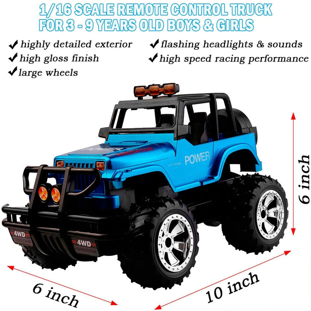Wireless Remote Control Car Toy Model 1: 16 off-Road Vehicle Rock Climbing Car