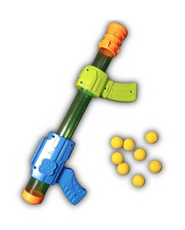Lattice PowerStrike Foam Ball Blaster Toy Gun with 8 Soft EVA Balls, Ages 6+