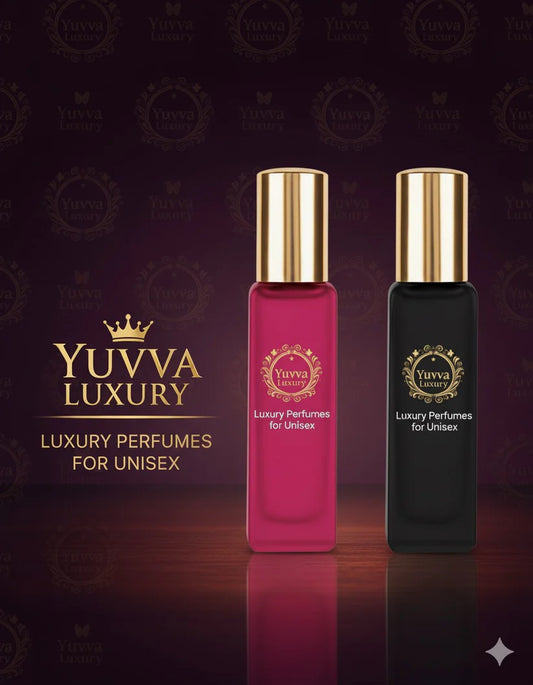 Yuvva Luxury Long Lasting Unisex Perfume Gift Set | 2x20ml Perfume for Man & Woman | Woody, Aquatic, Sweet, Premium Fragrance Scent | YUVA SHANAYA, KING OF LONDON | Gifts for Men and Women