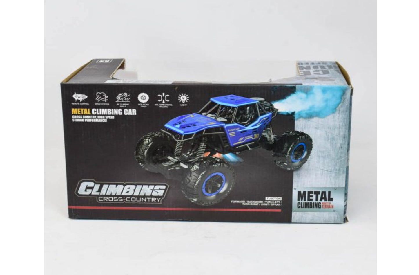 NHR Remote Control car with Mist Smoke Spray Function and Attractive Lights, Rock Crawler 45° Climbing Angle, Rechargeable High Speed Off-Road Monster Truck Rock Climbing Car Toy