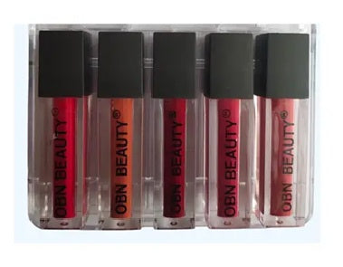 OBN BEAUTY Minis Matte Lip Color | Non-Transfer, Waterproof, Smudge-Proof, Long-Lasting Mini Lipsticks | High-Pigment Matte Finish for Women | Lipstick Set ( Pack of )