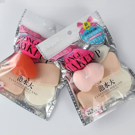 CALIST Makeup Sponge & Makeup Puff Set,6 In 1 Beauty Blender Powder Puff Sponge (Multicolor) - Pack of 1