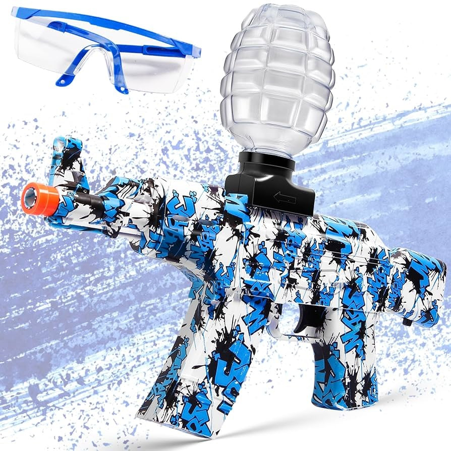 Electric Gel Ball Blaster, AKM-47 Gel Ball Blaster Automatic, for Outdoor Activities - Shooting Team Game