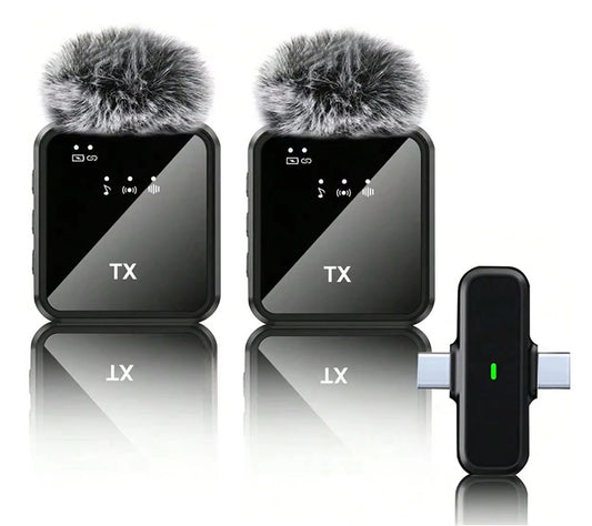 F15-2 Plug & Play Wireless Mic | 3-in-1 Noise Cancel Mic for YouTube & Reels Microphone