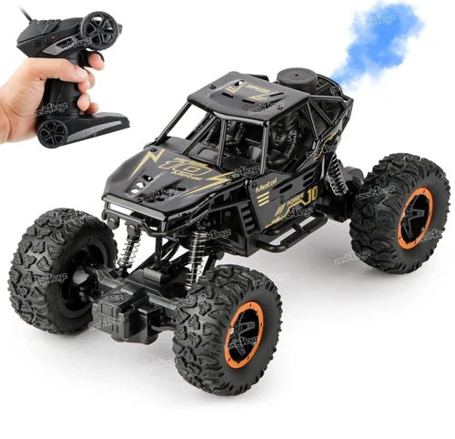 NHR Remote Control car with Mist Smoke Spray Function and Attractive Lights, Rock Crawler 45° Climbing Angle, Rechargeable High Speed Off-Road Monster Truck Rock Climbing Car Toy