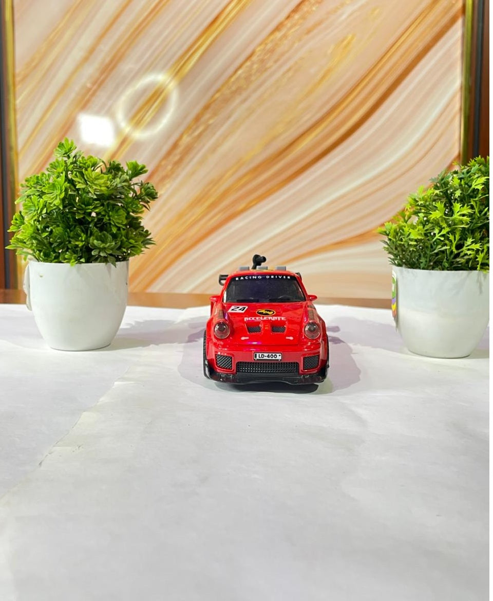 Diecast Eject Smock Fog AMG Toy Car, Pull Back Alloy Simulation Car (Red)