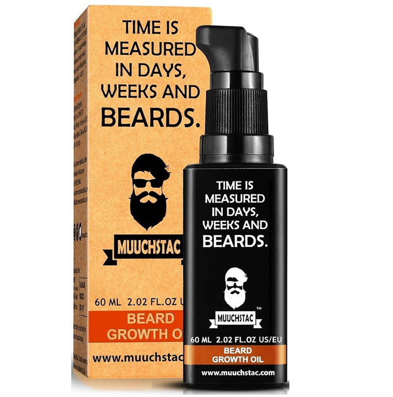 gh mjn Hair Growth Oil - for faster beard growth and thicker looking beard | Natural Actives Only