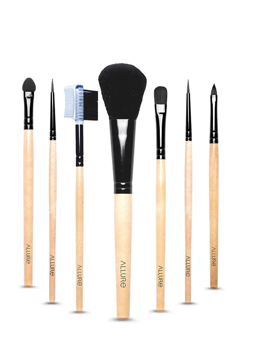 PCS Professional Makeup Brush ( Set of 7 ) , Travel Size Cosmetic Brushes Kit for Face Foundation Blush Eye