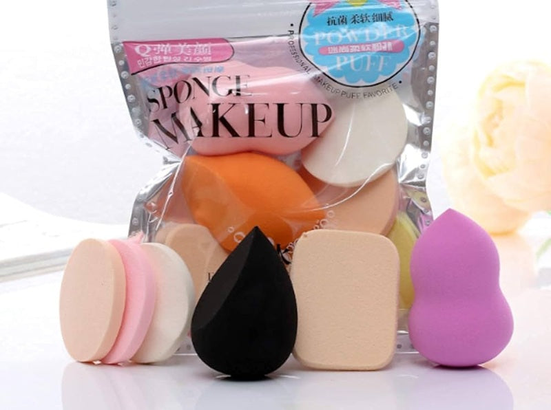 CALIST Makeup Sponge & Makeup Puff Set,6 In 1 Beauty Blender Powder Puff Sponge (Multicolor) - Pack of 1